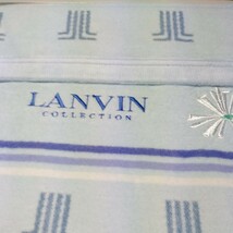 LANVIN 綿毛布　綿１００%　140×200cm　未使用　毛布　泰道リビング_画像3