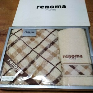 Renoma フェイスタオル1、ウォッシュタオル1 未使用　箱無し