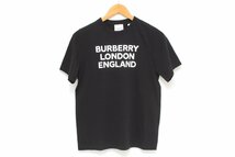 1S408☆バーバリー BURBERRY☆ キッズ ロゴ Tシャツ 14Y(164cm) ブラック 美品 【ニューポーン】_画像1