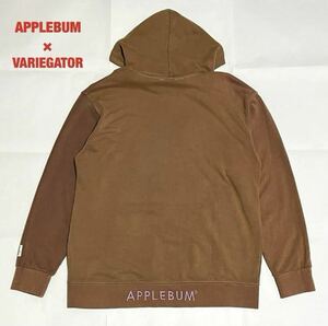 【希少】APPLEBUM×VARIEGATOR　コラボロゴパーカー　染色加工　刺繍ロゴ　オーバーサイズ　アップルバム　ヴァリゲイター　定価17,380円