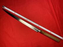 【包丁】刃渡約31.3㎝ 重量約15g 柳葉包丁 和食 職人 業務用 プロ 日本製 Japan knife 高級 料亭 日本料理 専門店 和包丁 料理人 現状品_画像2