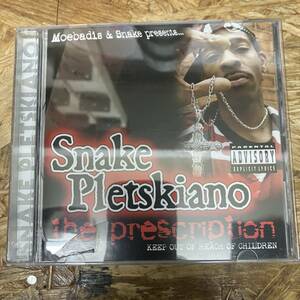 シ● HIPHOP,R&B SNAKE PLETSKIANO - THE PRESCRIPTION アルバム CD 中古品