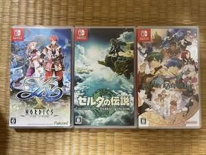 ゼルダの伝説 ティアーズオブザキングダム、バテンカイトス1＆2、イースⅩ ノーディクス　（送料無料）