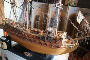 大型木製帆船模型