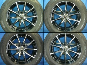 8分山！SCHNEDER＋21年製ブリザックDM-V3◆17インチ7J＋38 5穴PCD114.3●225/65R17●4本●T32エクストレイル●(fW805