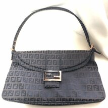 １円～ 極美品 FENDI フェンディ ズッキーノ ズッカ マンマバケット 8BR002 ワンショルダー ピンクゴールド 金具 FF IW312AB02FND_60_画像1