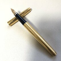 高級万年筆 洗浄 グリスアップ PARKER パーカー XF 14K GF カートリッジ コンバータ? 14K(585) 金ペン バレル ゴールド IW312BP01PRK//_画像1