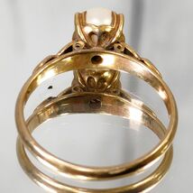 K18 パール リング 18金 イエローゴールド 真珠 11号 2.44ｇ 指輪 アクセサリー ジュエリー 【14900_画像4