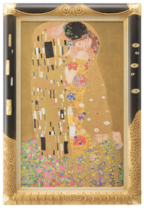 ジークレー版画 額装絵画 UVカットアクリル KLIMT作 「KISS」サイズ額外寸約728X505mm