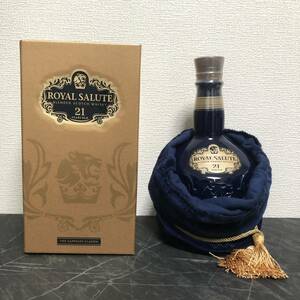 未開栓 ROYAL SALUTE BLENDED SCOTCH WHISKY 21 YEARS OLDロイヤルサルート ブランデー ウイスキー 化粧袋 箱 700ml 