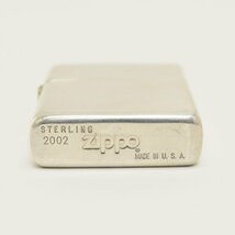 ◆493108 未使用品 ZIPPO ジッポー オイルライター Ag925 スターリングシルバー 2002 メンズ_画像4