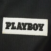 △497464 PLAYBOY プレイボーイ バックパック デイパック リュックサック コーデュラ ナイロンキャンバス ブラック_画像5