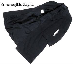 美品 ErmenegildoZegna SOFT CashmereWool 高級カシミヤウール生地 チェスターコート ロング丈 メンズアウター ビジネス 紳士 50 冬物