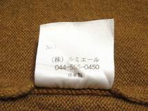 美品 CASHMERE MeddFord 高級カシミヤ100％ クルーネックセーター ふわとろニット 長袖 メンズウエア シンプル 無地 紳士 Lサイズ 秋冬物_画像5