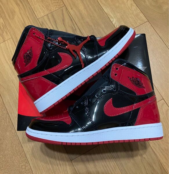 aj1 AIRJORDAN1 RETROHIGHOGBANNEDBRED エアジョーダン1ブレッド パテント