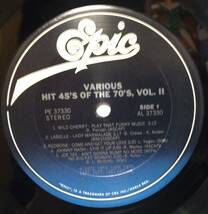 【VPS180】V.A.「Hit 45’s The 70’s, Vol.Ⅰ/Vol.Ⅱ」(LP2枚セット), 81 US Comp. ★ポップス/ポップ・ロック/ハード・ロック/ソウル_画像6