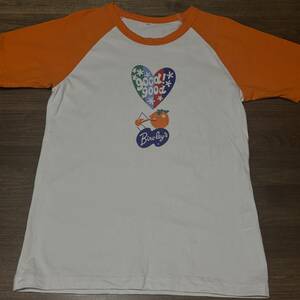 *baya lease orange T-shirt Bireley's shirt