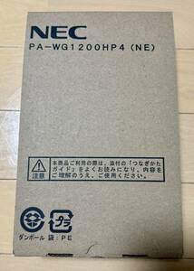 【新品、未使用】NEC Aterm PA-WG1200HP4（NE）/ Wi-Fi 5 ホームルーター 2.4 / 5GHz IPv6 IEEE802.11a/b/g/n/ac