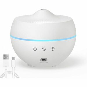 加湿器 アロマ ディフューザー 300ML 卓上 12畳対応 USB-C給電 