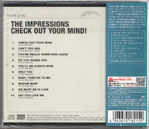 未開封CD 完全限定生産 / Check Out Your Mind チェック・アウト・ユア・マインド！ / THE IMPRESSIONS インプレッションズ_画像2