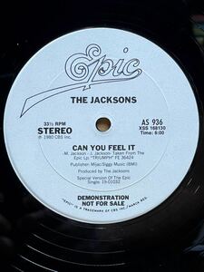 The Jacksons - Can You Feel It ,Epic - AS 936 ,Vinyl ,12 ,33 1/3 RPM ,Promo, Stereo US 1980＊From the Epic Lp: TRIUMPH FE36424