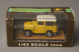 TOSA　1/43　TOYOTA　ランドクルーザー　FJ40V　黄色　