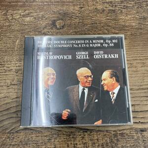 G-1525■BRAHMS DOUBLE CONCERTO OISTRAKH/ROSTROPOVICH/SZELL■ヴァイオリン チェロ 協奏曲/交響曲/スラヴ舞曲■動作確認済■The CD Club