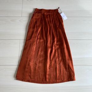  unused tag attaching *MOUSSY* Moussy * long skirt * skirt * flair skirt * orange series * size 1