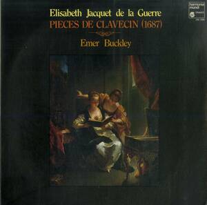 A00576772/LP/エマー・バックリー (EMER BUCKLEY)「Elisabeth Jacquet De La Guerre / Pieces De Clavecin (1982年・HM-1098・バロック)