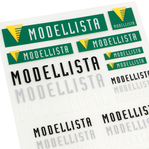 【正規品】 モデリスタ ロゴ ミニステッカーセット シール MODELLISTA STICKER D2754-62010 台紙サイズ 横10cm x 縦11cmの画像2