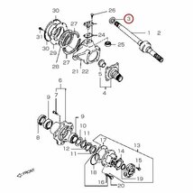 メール便 JA11 SJ30 JA71 JA12 JB23 ジムニー ドライブシャフト シール オイルシール ドラシャ エアロッカー 整備 デフロック_画像3