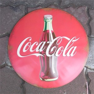 送料500円　US embossed SIGN サインボード COCA COLA　コカ・コーラ