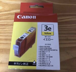 新品未使用 Canon キャノン純正インク BCI-3eY 1箱 取付期限切 イエロー