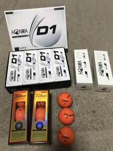 ゴルフボール　新品　未使用　HONMA TITLEST ホンマ タイトリスト　ラウンド　ゴルフ　ボール　ダース