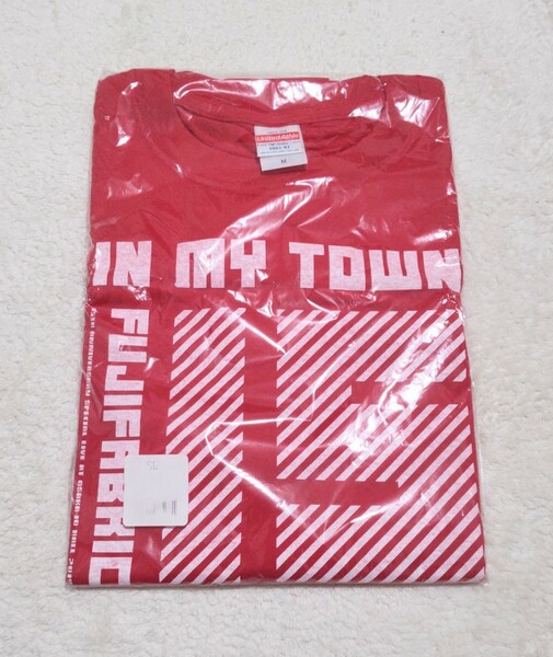 【新品未使用】フジファブリック 15周年アニバーサリー IN MY TOWN Tシャツ Mサイズ 赤／ライブグッズ バンドTシャツ 邦ロック