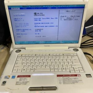 TOSHIBA dynabook TX/65D Core2Duo PATX65JLRKS ジャンク品 AAL1004大2682/1226