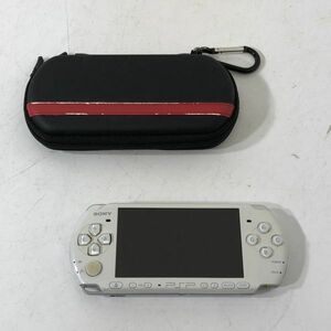 【送料無料】SONY ソニー PSP プレイステーションポータブル 本体 PSP-3000 ホワイト ケース付き ジャンク AAL1129小3827/1226