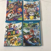 【送料無料】WiiU ソフト 4本まとめて スプラトゥーン/大乱闘スマッシュブラザーズ/マリオ3Dワールド/マリオカート8 AAL1115小3451/1129_画像1