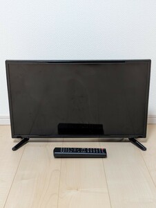 【1円スタート】ジャンク品 SHION HTD-24DV 24V型 DVDプレーヤー内蔵 デジタルハイビジョン液晶テレビ 2020年製 オムロン HBF-922 体重計