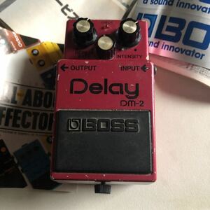 1983年製ワンオーナー品、故障した為惜譲！BOSS DM-2 シリアル番号369400 、購入当時の外箱、ステッカー等も同封して。