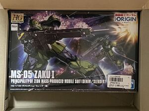 HG 1/144 ザクI（デニム／スレンダー機）新品未開封・機動戦士ガンダム THE ORIGIN ・旧ザク・hgucザク1・