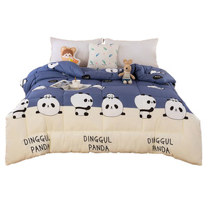  quilt Panda warm light weight tender feel of cotton inside use futon soft pi-chis gold heat insulation futon all season double 