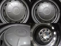 14インチ ブリヂストン 165/70R14 5J 100/114.3 マーチ/アクア 中古スタッドレスタイヤ鉄ホイール【4本セット】送料無料(ASS14-0734）_画像8