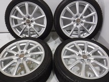 17インチ 215/45R17 7J+50 100 プリウス ※平座ナット用 中古スタッドレスタイヤホイール【4本セット】送料無料(ASA17-0721）_画像2