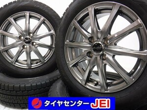 15インチ 175/65R15 5.5J+40 100 アクア/ヴィッツ 中古スタッドレスタイヤホイール【4本セット】送料無料(ASA15-0730）