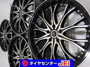 19インチ ロクサーニ 8J+38/9J+38 114.3 クラウン/マークX 中古アルミホイール【4本セット】送料無料(AA19-0511)