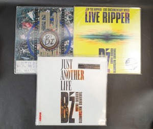 LDソフト B’z /JUST ANOTHER LIFE、FILM RISKY、LIVE RIPPER レーザーディスク3枚セット