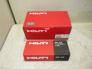 ▲▽7403　未使用　HILTI　ヒルティ　1200X X-C 20 G3 MX ガス式 鋲打機用 標準連発ピン　ノーマル20㎜ / ガス缶　GC40　セット△▼