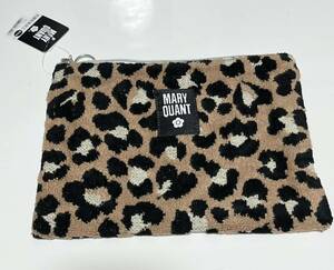 MARY QUANT Mary Quant fastener attaching towel pouch leopard print new goods Leopard 