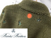 BROOKS BROTHERS TEDDY FLEECE DUCK EMB FULL ZIP ブルックスブラザーズ ボア ジャケット フリース サムホール _画像1